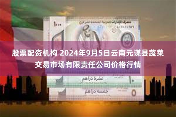 股票配资机构 2024年9月5日云南元谋县蔬菜交易市场有限责任公司价格行情