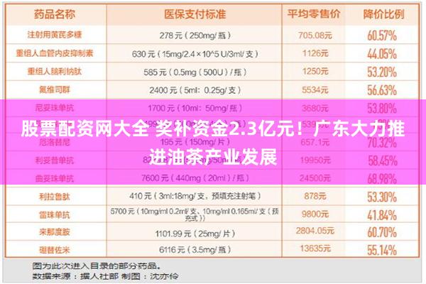 股票配资网大全 奖补资金2.3亿元！广东大力推进油茶产业发展