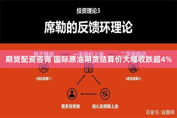 期货配资咨询 国际原油期货结算价大幅收跌超4%